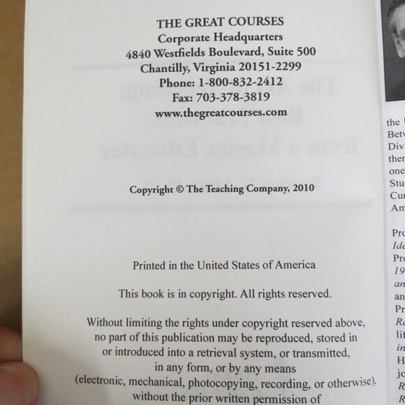 The Great Courses The Art of Teaching Master Educator Guidebook DVD & Transcript - Picture 14 of 16